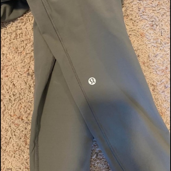 Lululemon fast and free leggings olive green 6 - Picture 4 of 5